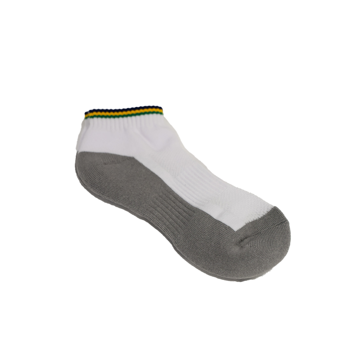 Girls White Anklet College Stripe Formal Sock (3 Pkt)