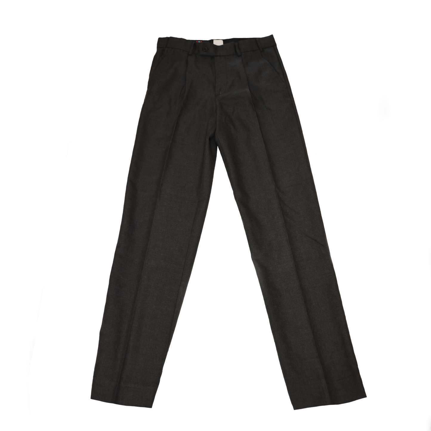 Pleated Long Dark Grey Pants with RMC Logo