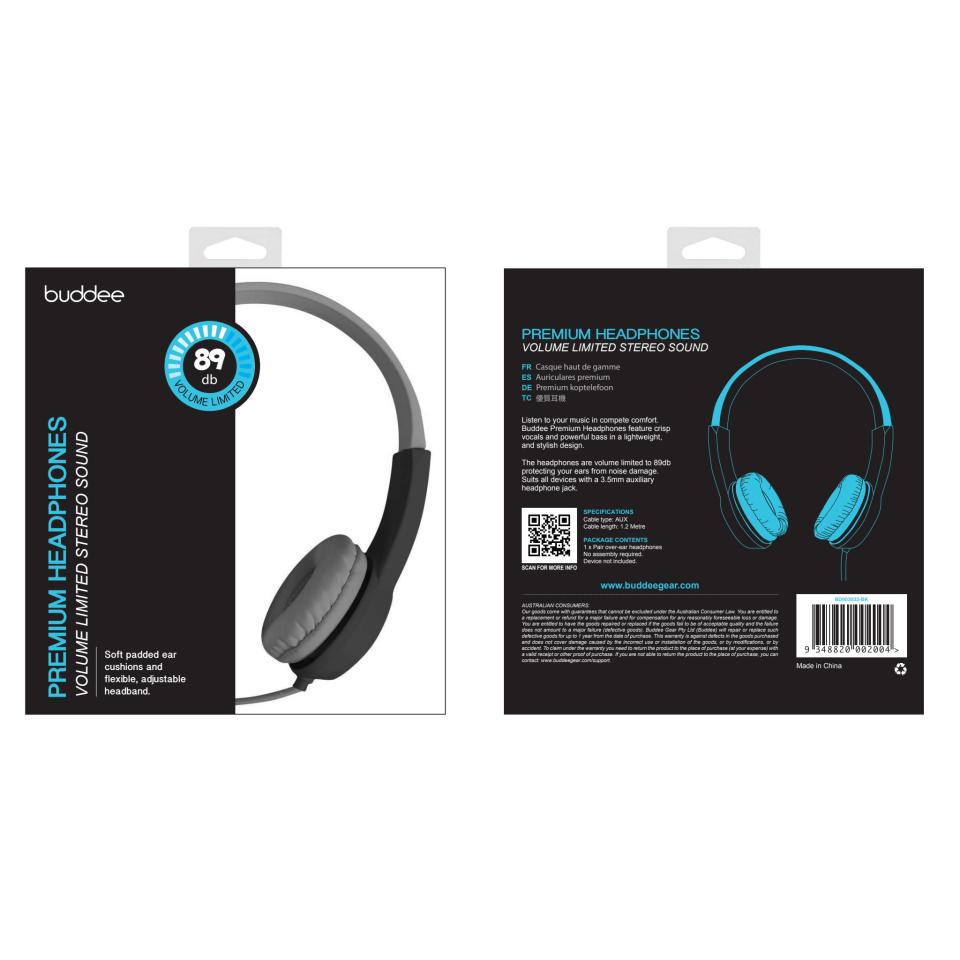 Buddee Headphones volume limited