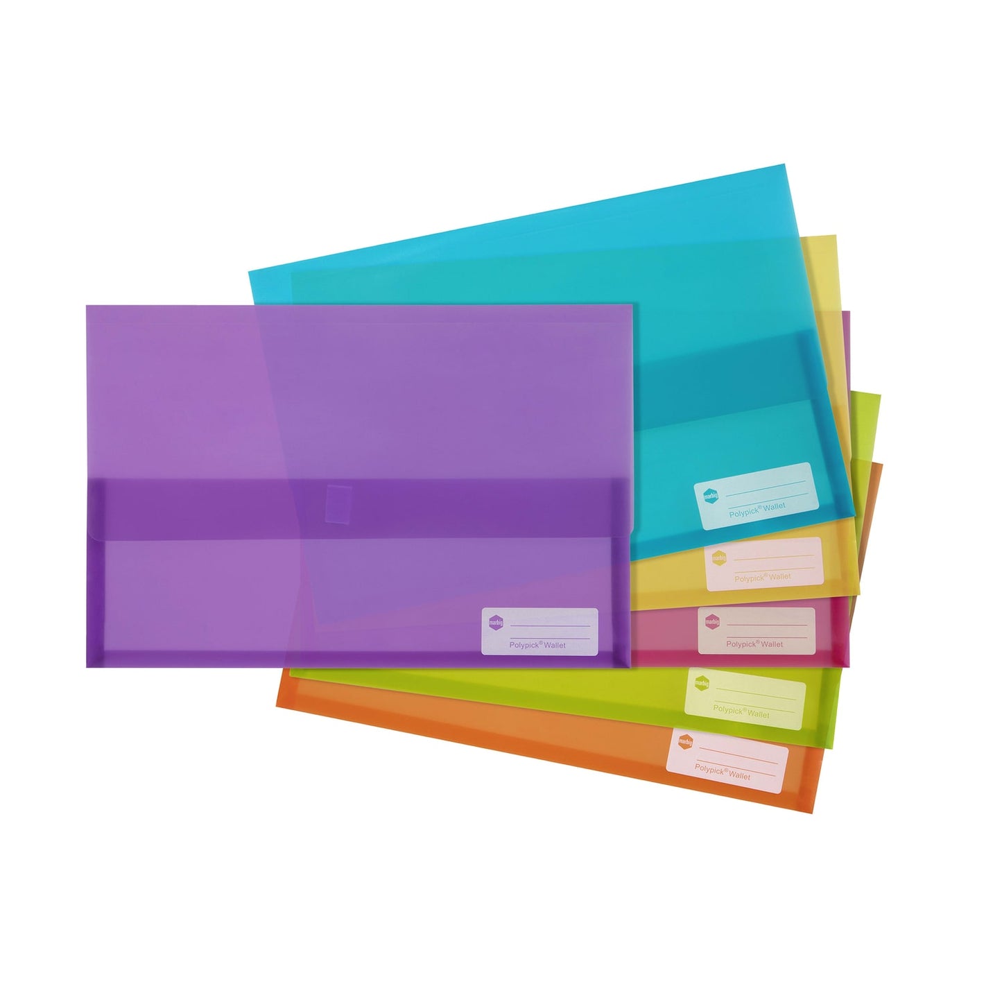 Document Wallet Poly Pick A4 Assorted