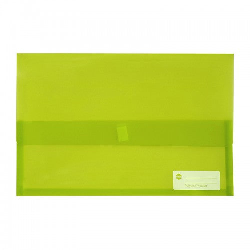 Document Wallet Poly Pick A4 Green