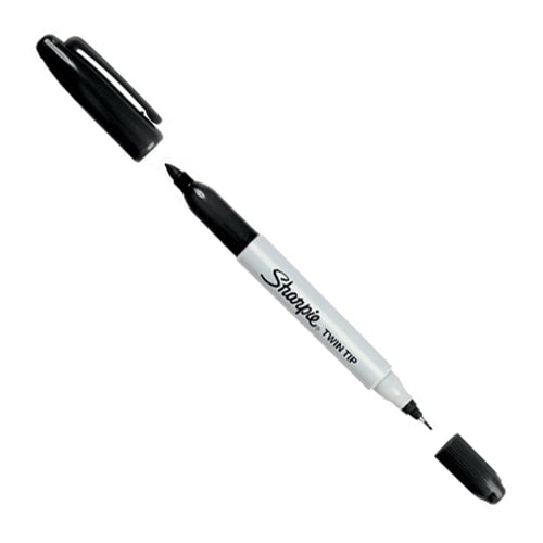 Sharpie Twin Tip Black 1mm & 0.3mm