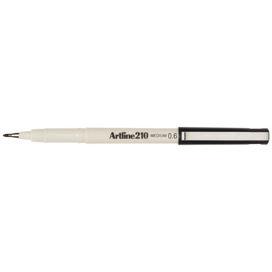 Artline 210 Marker 0.6mm Black