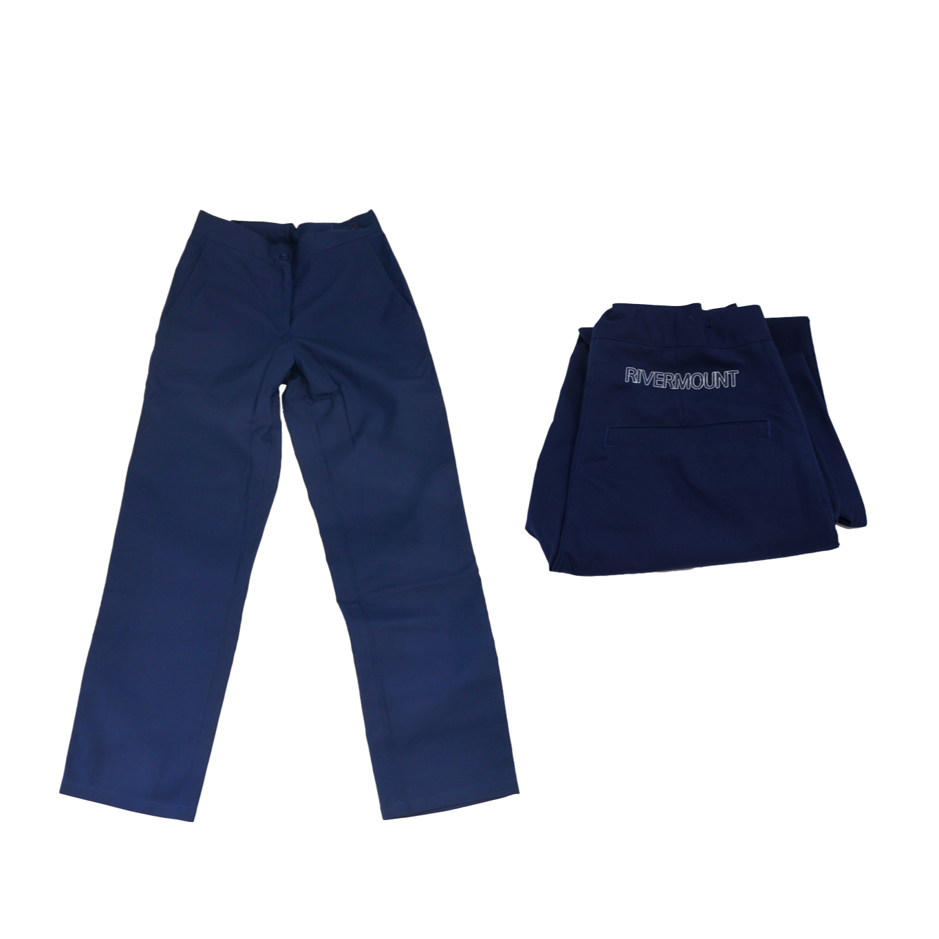 Girls Navy Pants with Rivermount Logo P-12