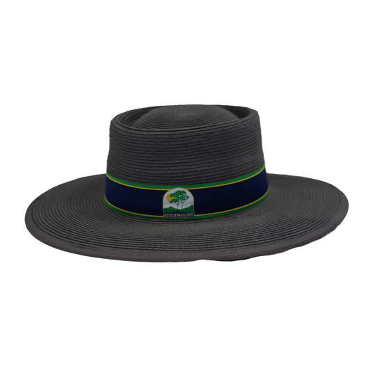 Grey Formal Hat (Poly Braid)