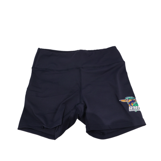 Girls Navy Bike Shorts with RMC Kookaburra Logo