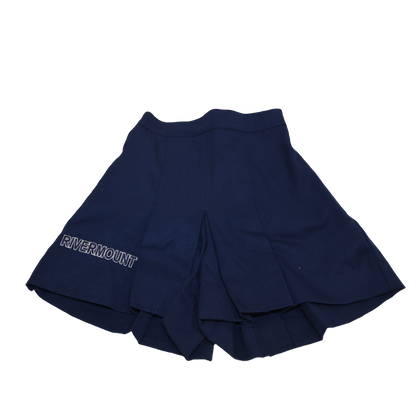 Girls P-3 Navy Coulotte with Rivermount logo
