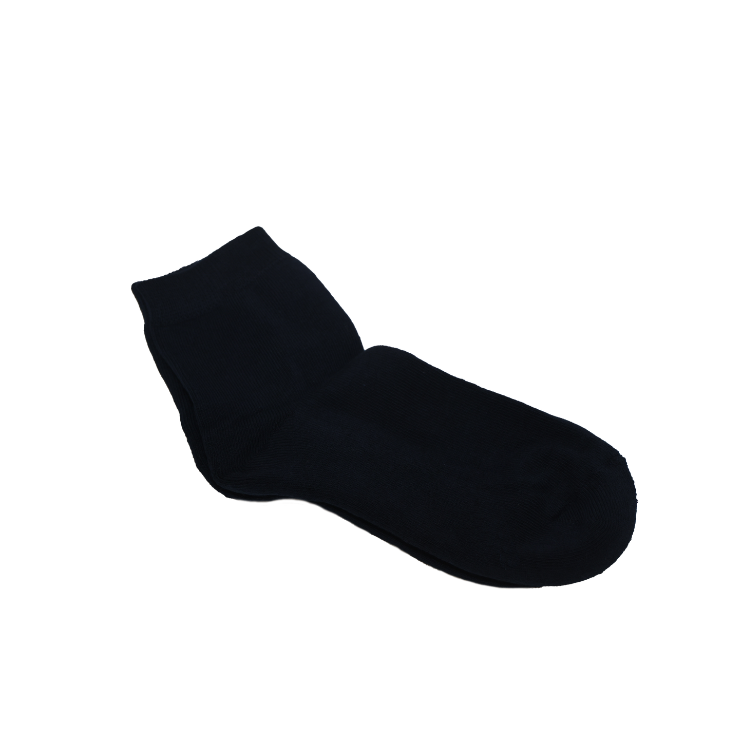 Girls Navy Crew Sock (2 Pkt)