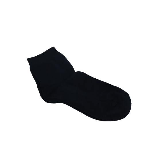 Girls Navy Crew Sock (2 Pkt)