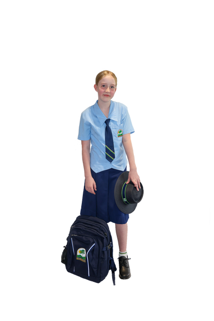 Girls Navy Formal Skirt 4-12