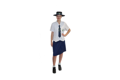 Girls Navy Formal Skirt 4-12