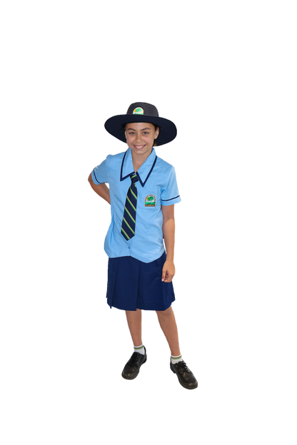 Girls Navy Formal Skirt 4-12