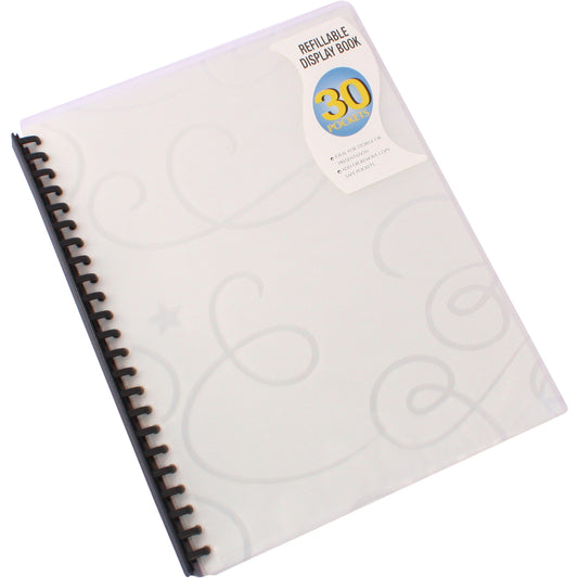 Display Book A4 Clear Swirl