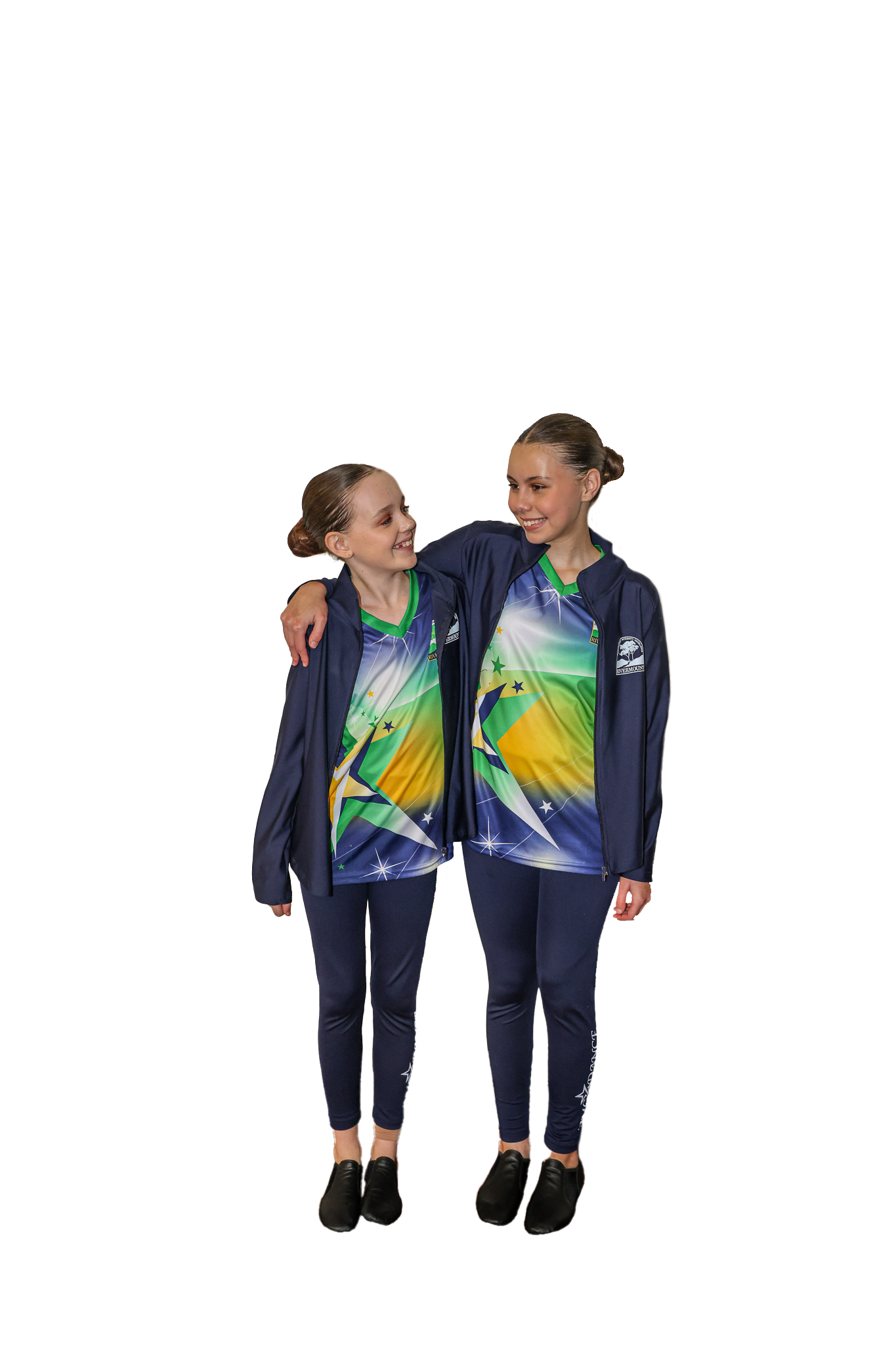 Girls Navy Dance 7/8 Legging