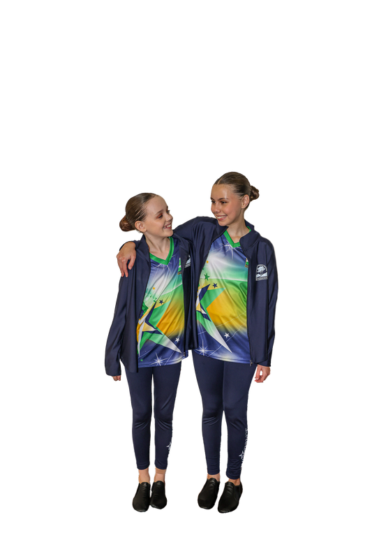 Girls Navy Dance 7/8 Legging