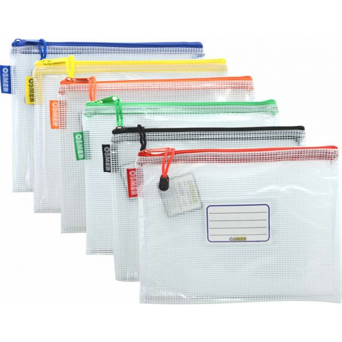 Pencil Case A5 Clear Mesh