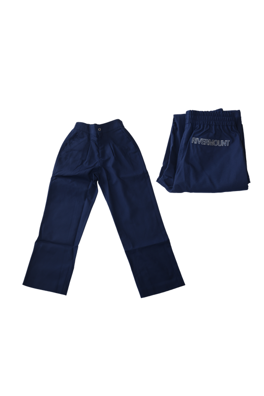 Boys Navy Pants with Rivermount Logo P-6